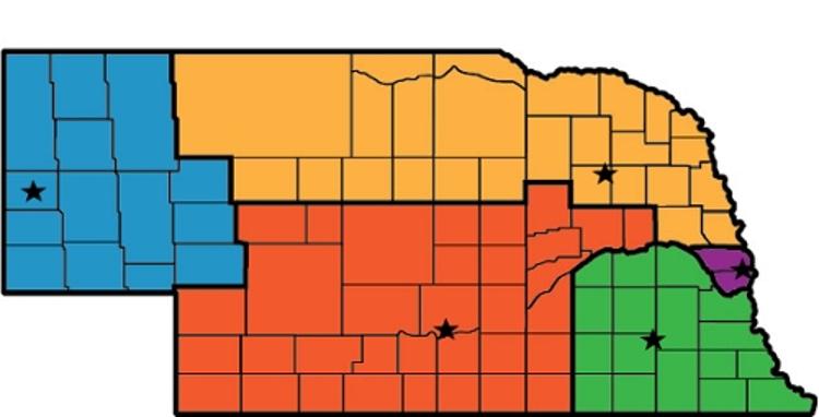 Nebraska AHEC Centers Map